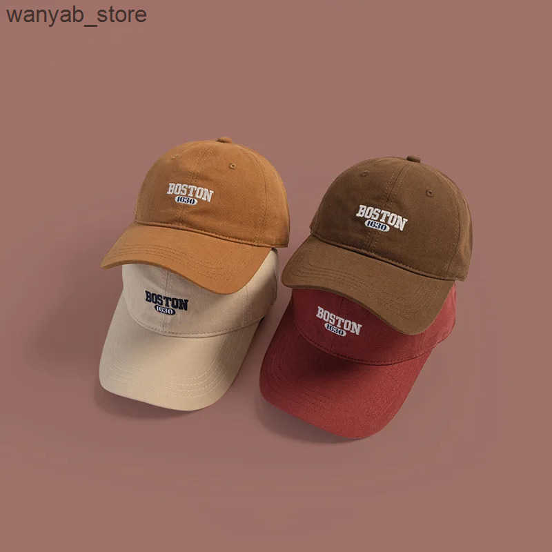 Ball Caps Embroidered baseball cap casual solid color dad hat breathable and adjustable sun hat suitable for womens daily use L240910
