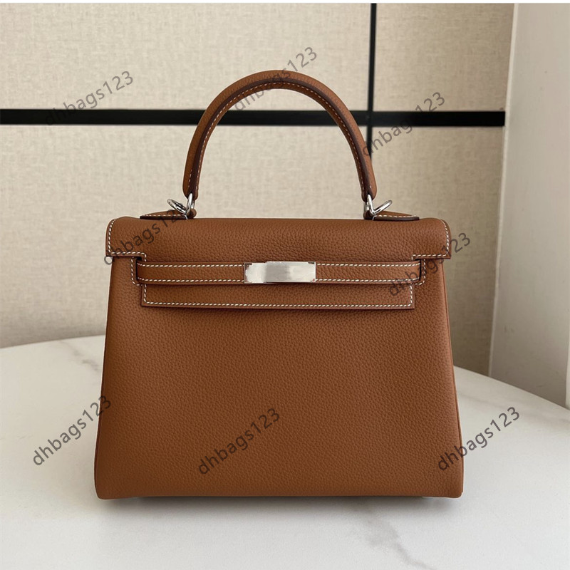 10a Classic Shoulder Bag Designer Handbag Luxury Banquet Bag clutch 25 28CM Retourne fully handmade using French Togo leather Lock original 24K gold Crossbody Plain