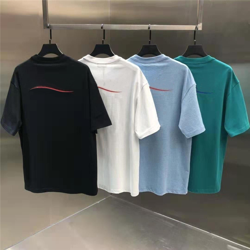 Designer T shirt Summer short Sleeve waves Tee Men Women Lovers luxury T-shirts Fashion senior Pure cotton high quality Top large size S-4XL