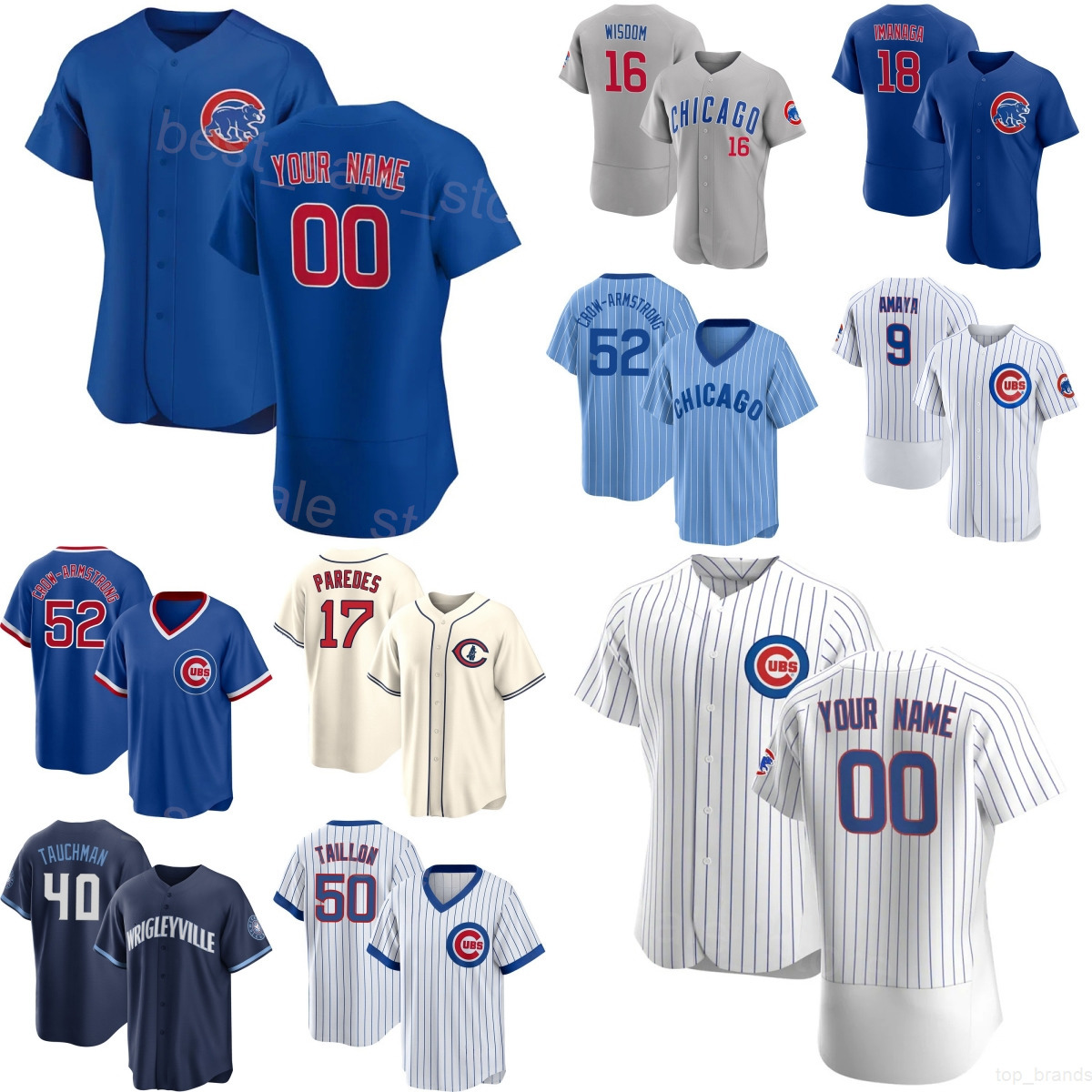 Custom Cubs Baseball Jersey 52 Pete Crow-Armstrong 18 Shota Imanaga 50 Jameson Taillon 9 Miguel Amaya 40 Mike Tauchman 17 Isaac Paredes Space City Men Women Kids