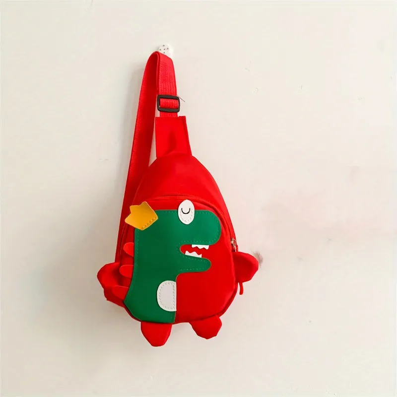 Childrens Backpack Dinosaur Chest Bag Boys and Girls Shoulder Messenger Bag Cartoon Cute Mobile Coin Purse