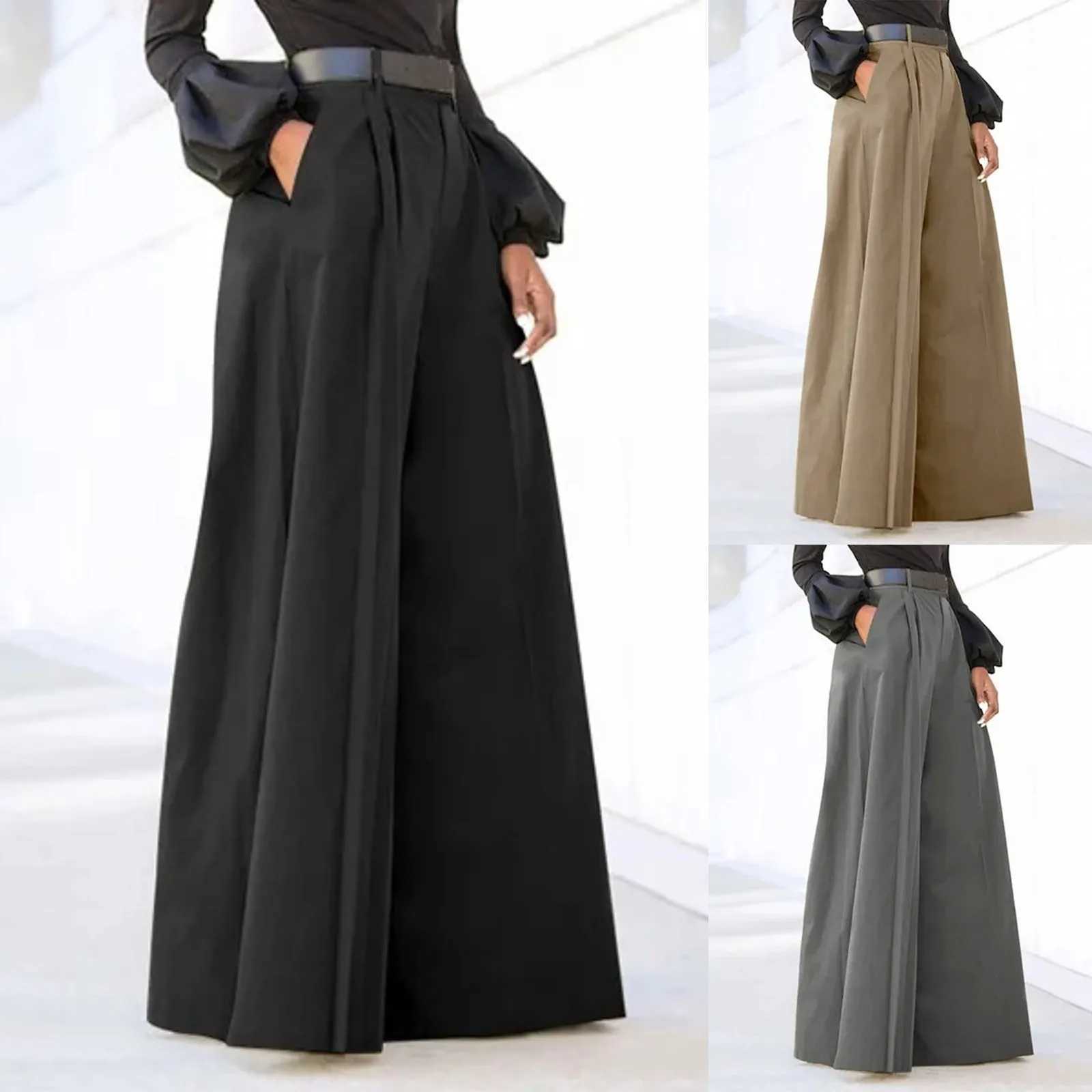 Women's Pants Capris Fashion Elegant Party Pants For Women Palazzo Pants Summer Printed Cropped Cotton Linen Comfy Baggy Trousers With Pockets Y2