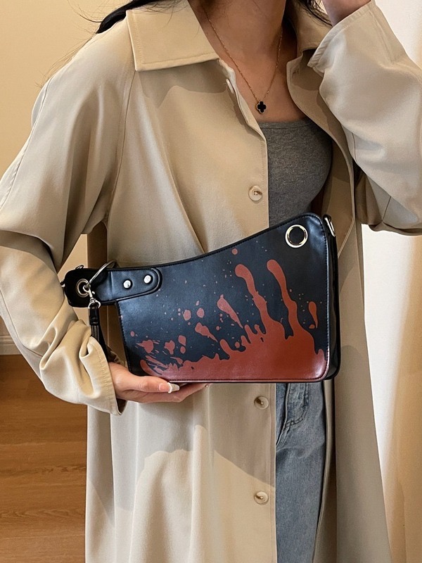 New personalized creative kitchen knife, niche design sense, shoulder bag, Halloween New funny fashion commuting crossbody bag