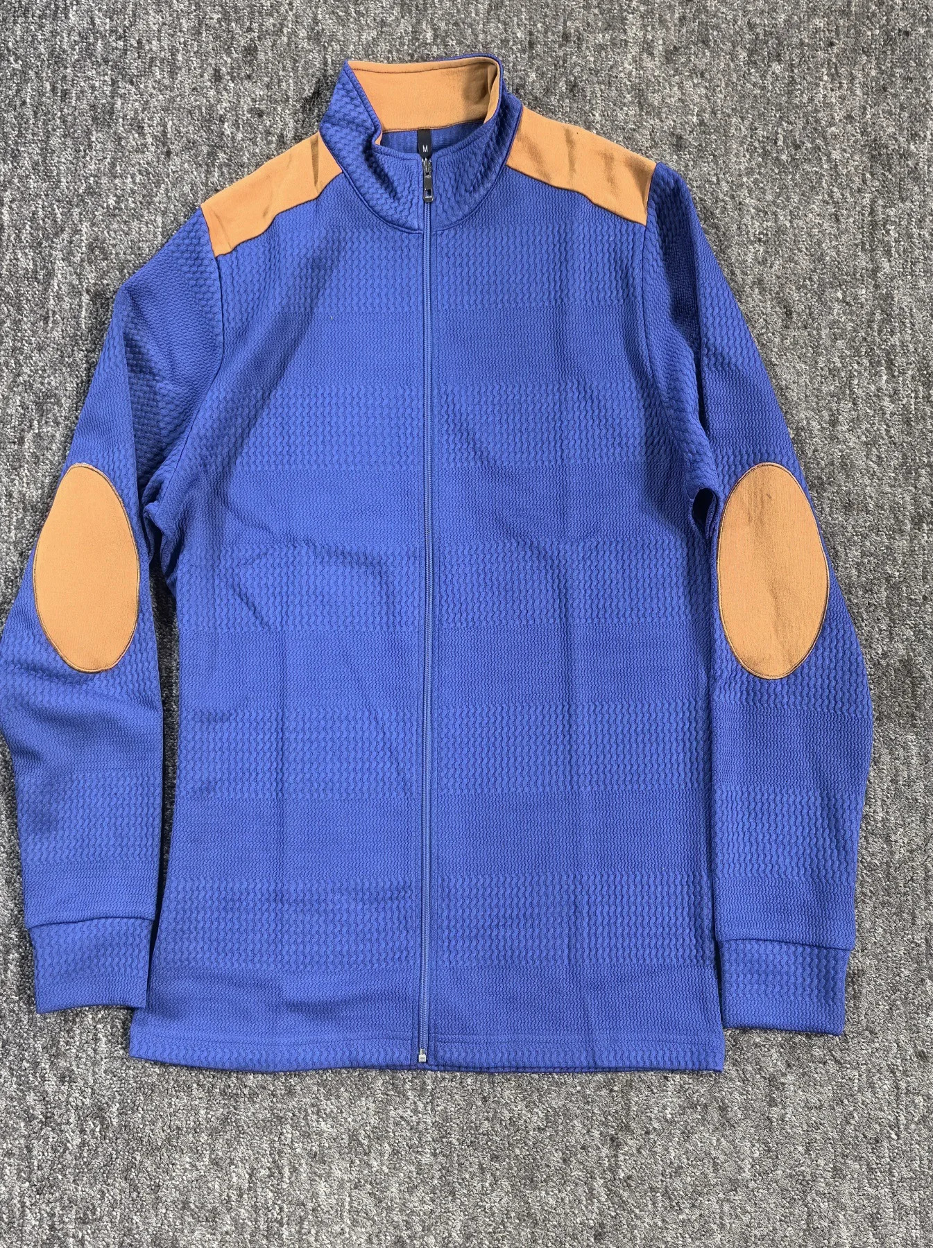 European and American crossborder autumn mens casual long sleeve young wrist embroidery lapel zipper jacket top 241129