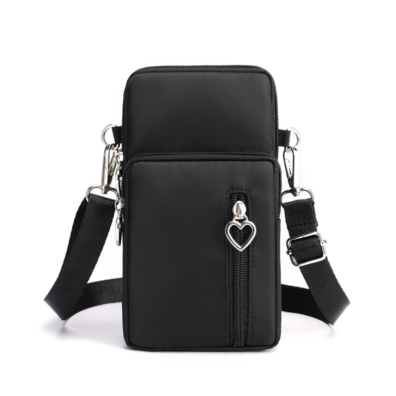 Mobile women's crossbody 2024 new Korean version versatile mini bag, mobile phone bag with hanging neck, zero New wallet, vertical