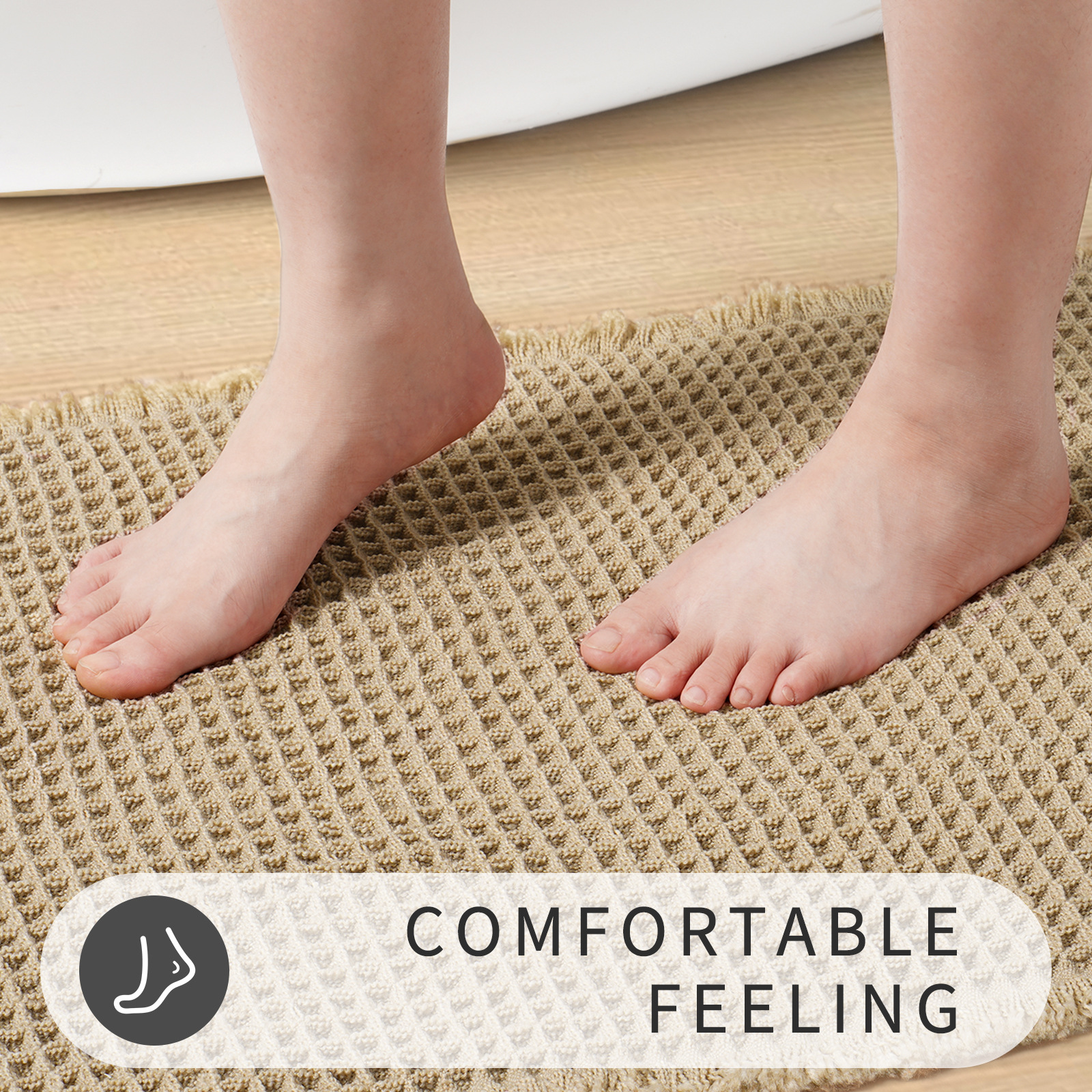Toilet Anti-slip Foot Mat Bathroom Door Mat Entrance Mat Bathroom Floor Mat Bathroom Door Absorbent Carpet