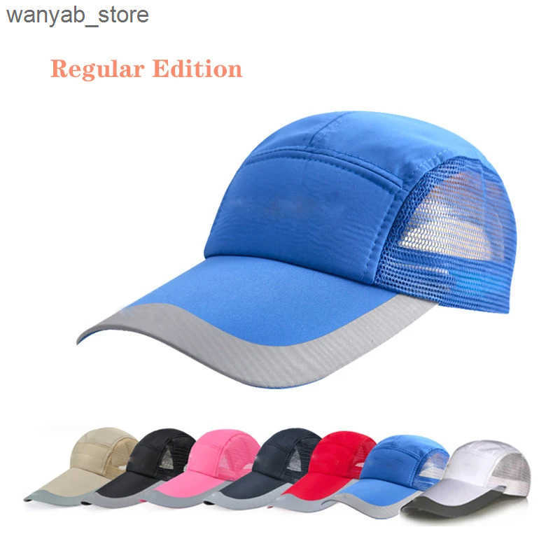 Ball Caps Spring and summer outdoor work mountain fishing 14cm long Brim quick drying breathable baseball cap liner L240910