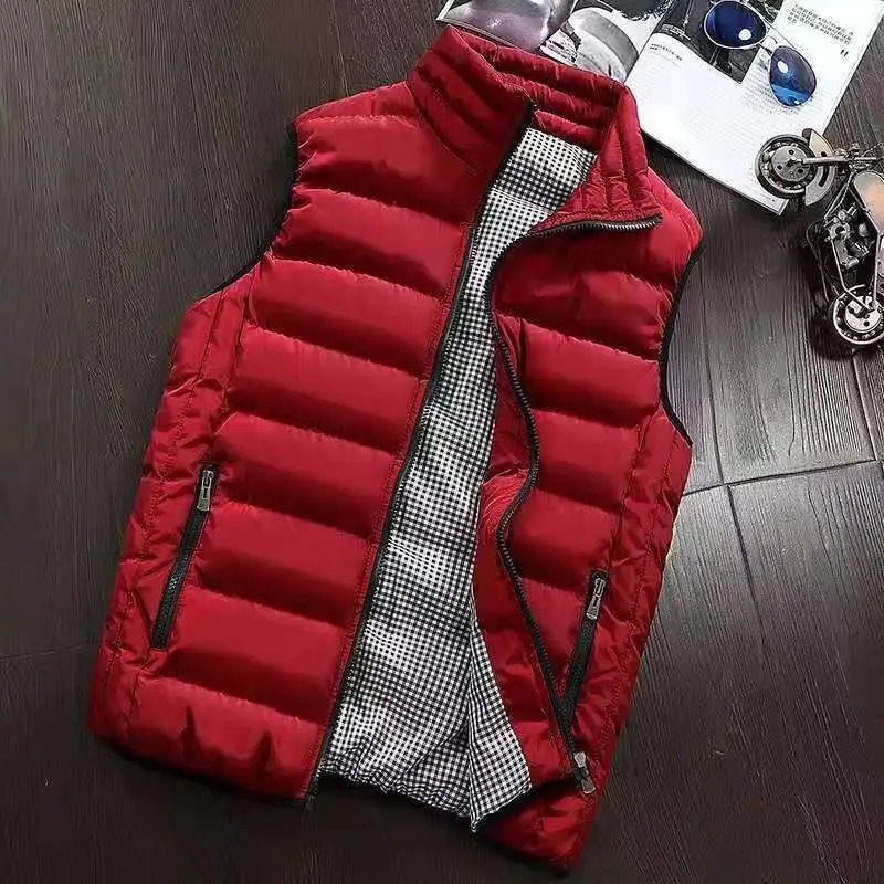 2024 Highend Cotton Vest Jacket Waistcoat Mens Autumn and Winter Selling Fashion Casual Comfortable Sleeveless y241129