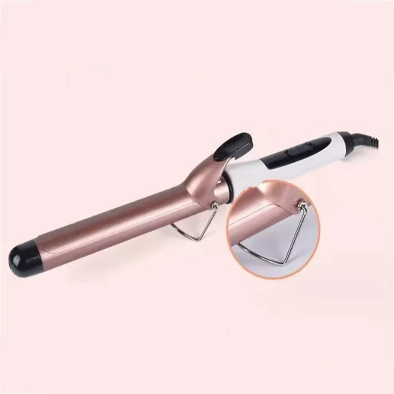 1PC 9mm 1m 22mm Professional Gold Electric Hair Curler Curling Iron Waver Pear Flower Cone Wand Styling Tool 2 240423