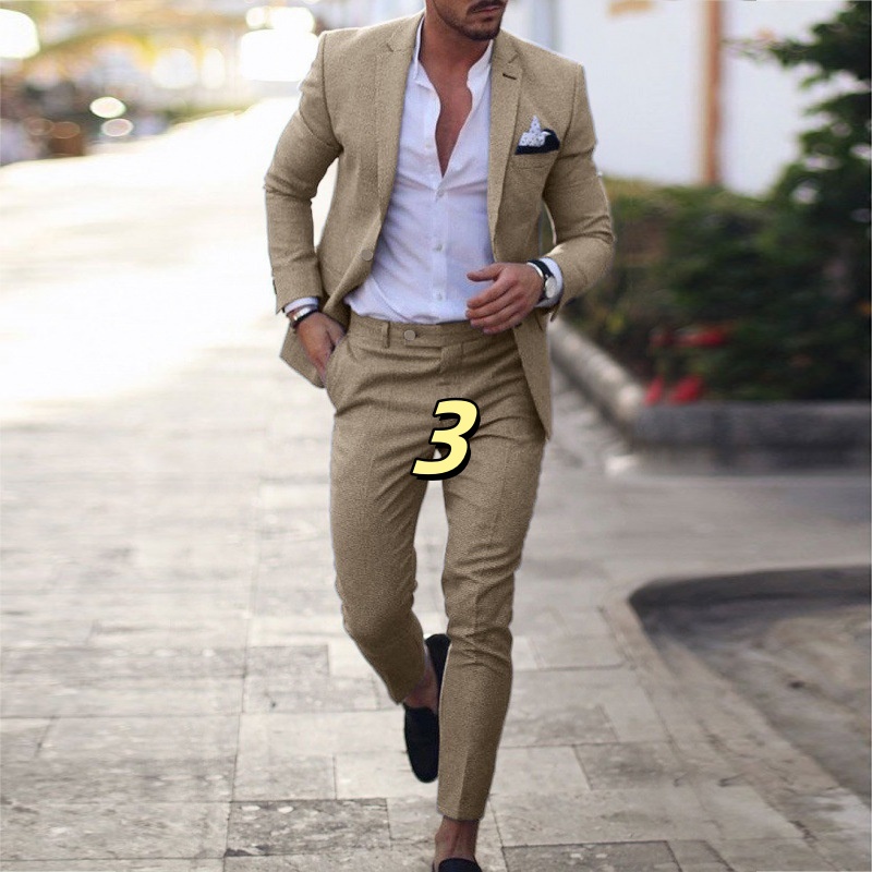 k1267 Fit Single-Breasted Business Suit Jacket - Stylish Tailored Look