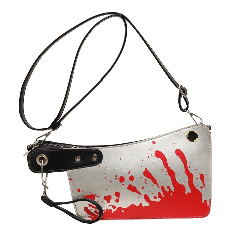 New personalized creative kitchen knife, niche design sense, shoulder bag, Halloween New funny fashion commuting crossbody bag