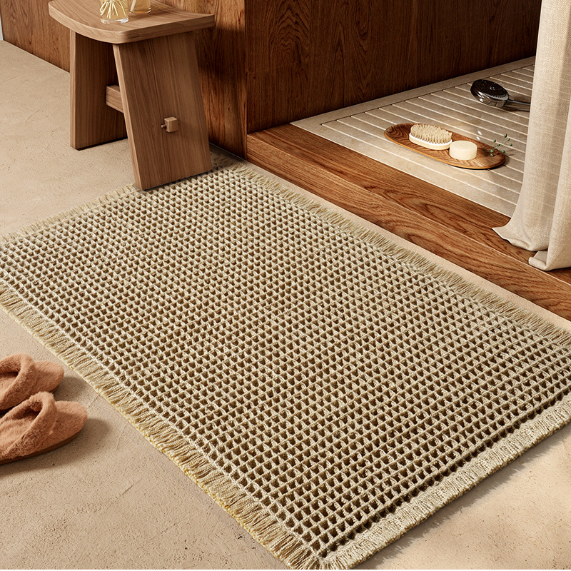 Toilet Anti-slip Foot Mat Bathroom Door Mat Entrance Mat Bathroom Floor Mat Bathroom Door Absorbent Carpet