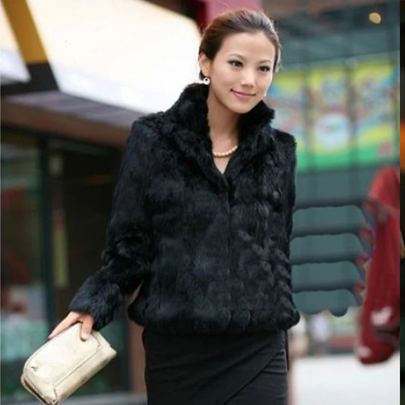 High Quality Faux Fur Coat Womens Fashion Warm Outerwear Autumn Winter Short Jacket 4XL Overcoat Clearance 241121Z