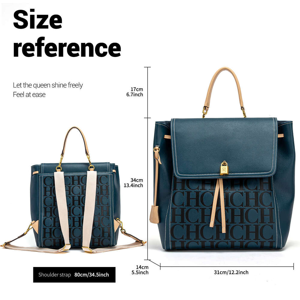 Fashion Classic Solid Color Retro Large Capacity PU Material Women's New Backpack