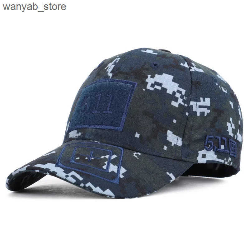 Ball Caps Mens tactical baseball cap fan colored cotton snap button green jungle game cap fishing sports camping cap L240910