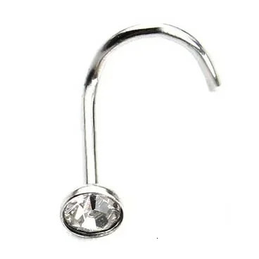 Delysia King 30pcsset Women Punk Crystal Anti Allergy Nose Stud Bend Steel Body Puncture Jewellery 241125