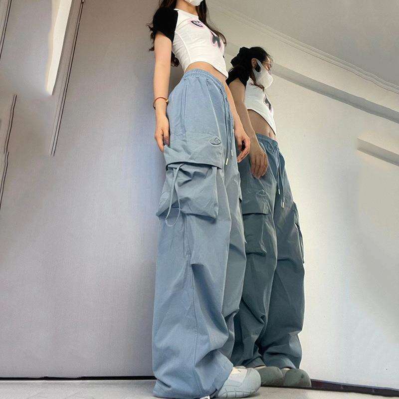 American Casual Pants Women's Summer New Straight Hanging Feeg Wide Leg Workwear High Waist Slimming Trend Clothing Fashionable Temperament B4