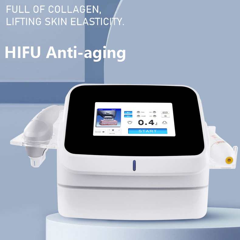 2025 New Portable HIFU Ultrasound Skin Resurfacing Smas Fascia Wrinkle Removal Anti-aging Skin Rejuvenation 2 Handles HIFU Beauty Instrument