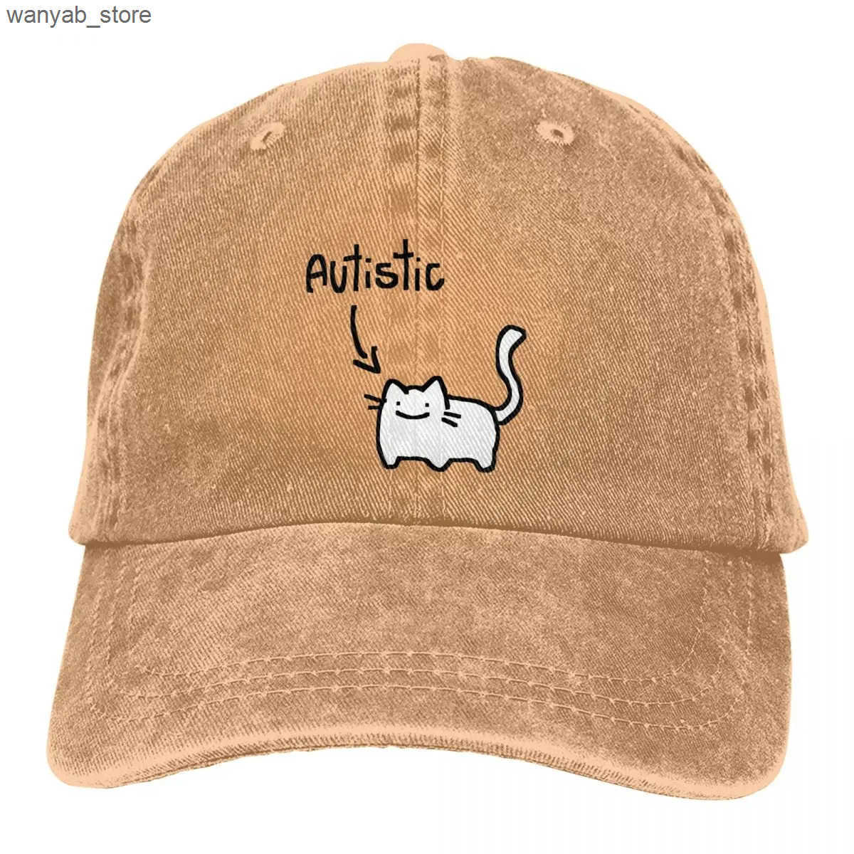 Ball Caps Solid color dad hat autistic cat hat womens sun hat sun hat baseball hat animal foot hat L240910