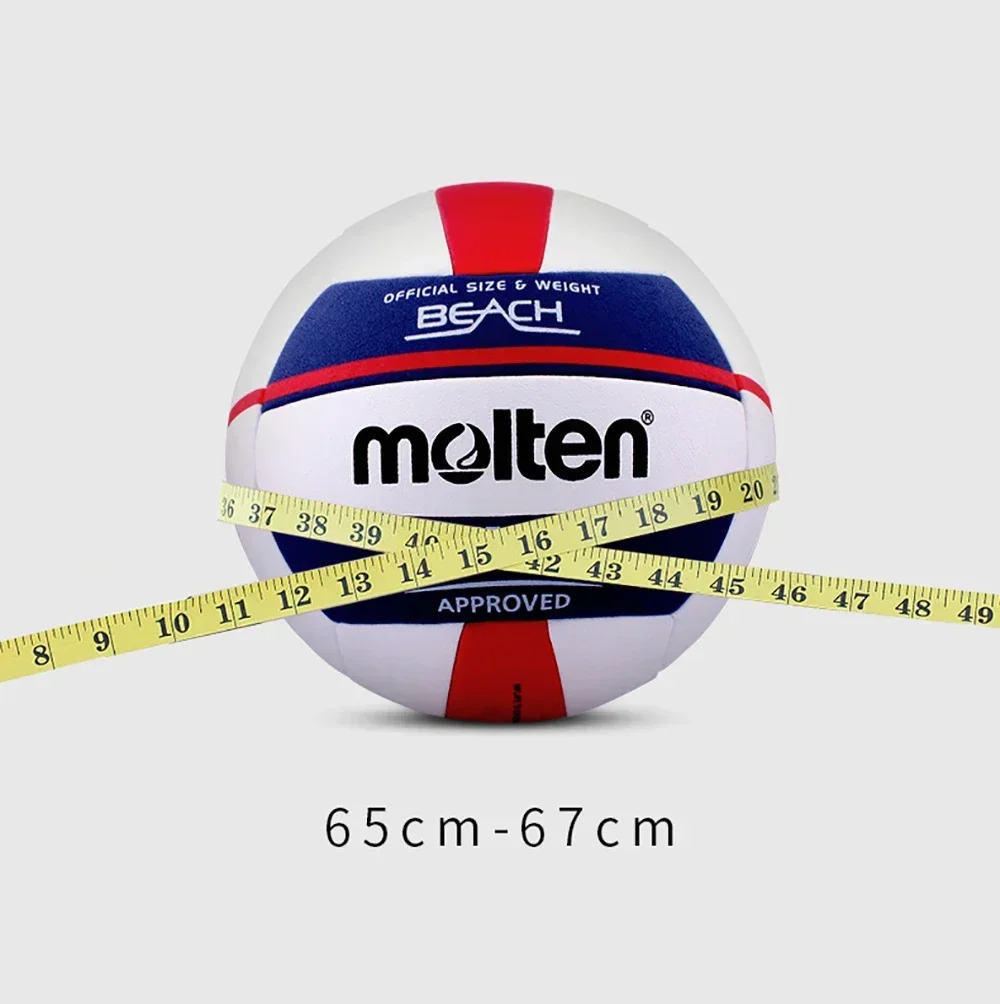 Molten V5B5000 Volleyball Standard Size 5 Soft PU Beach Ball for Adult Indoor Outdoor Match Training 241126