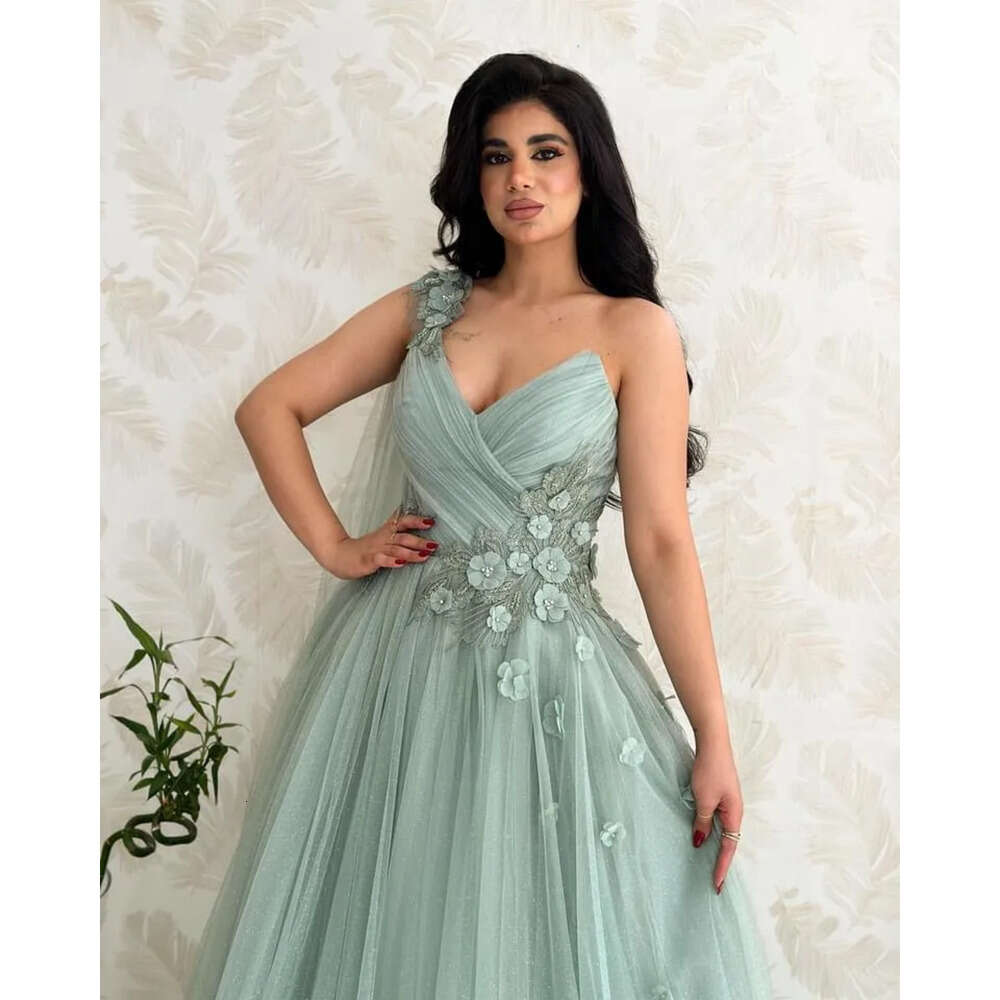 A E Prom Ebi Sage Aso Dress Lace Beaded Evening Formal Party Second Reception Birthday Bridesmaid Engagement Gowns Dresses Robe De Soiree Zj Es 666030