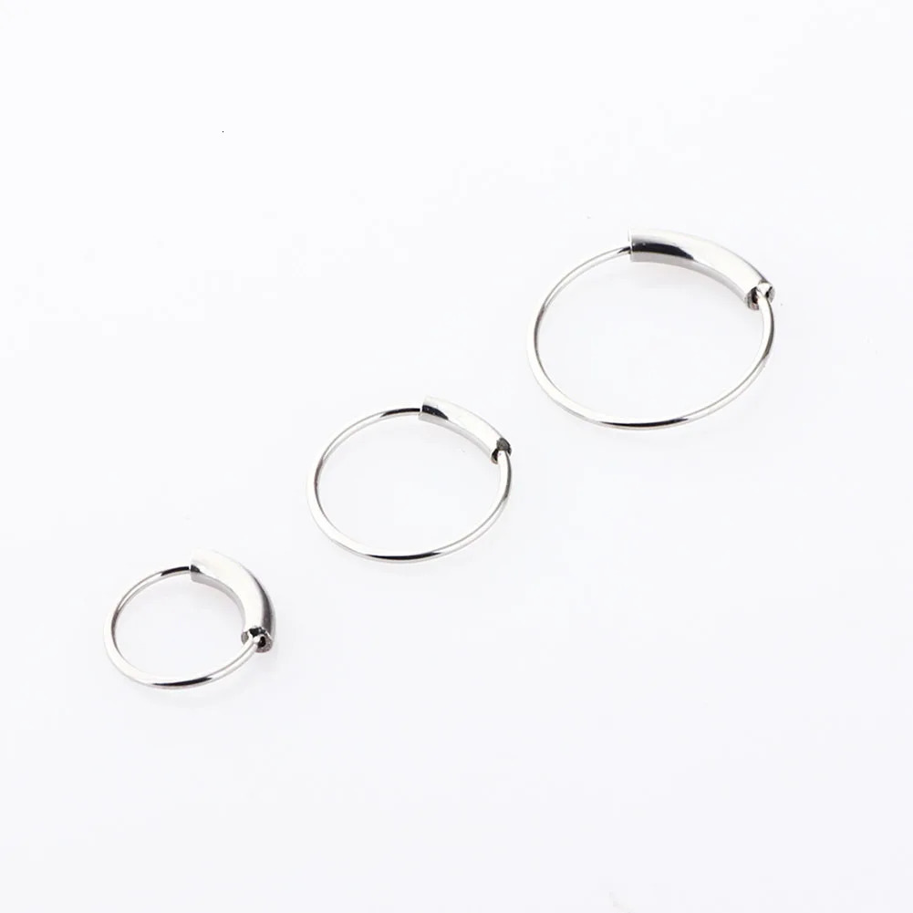 Fashion Steel Nose Hoop Ring Stud Punk Style Body Piercing Jewelry Lip Cartilage Tragus Helix Ear 241125
