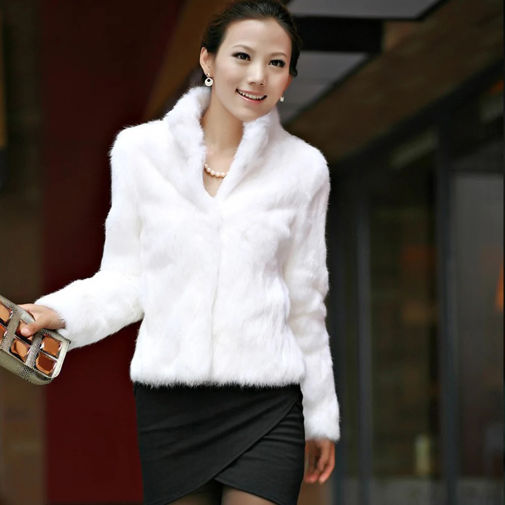 High Quality Faux Fur Coat Womens Fashion Warm Outerwear Autumn Winter Short Jacket 4XL Overcoat Clearance 241121Z