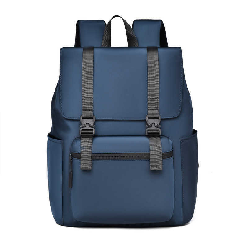 Simple and stylish backpack with large capacity and trendy membrane laptop bag, college student casual backpack