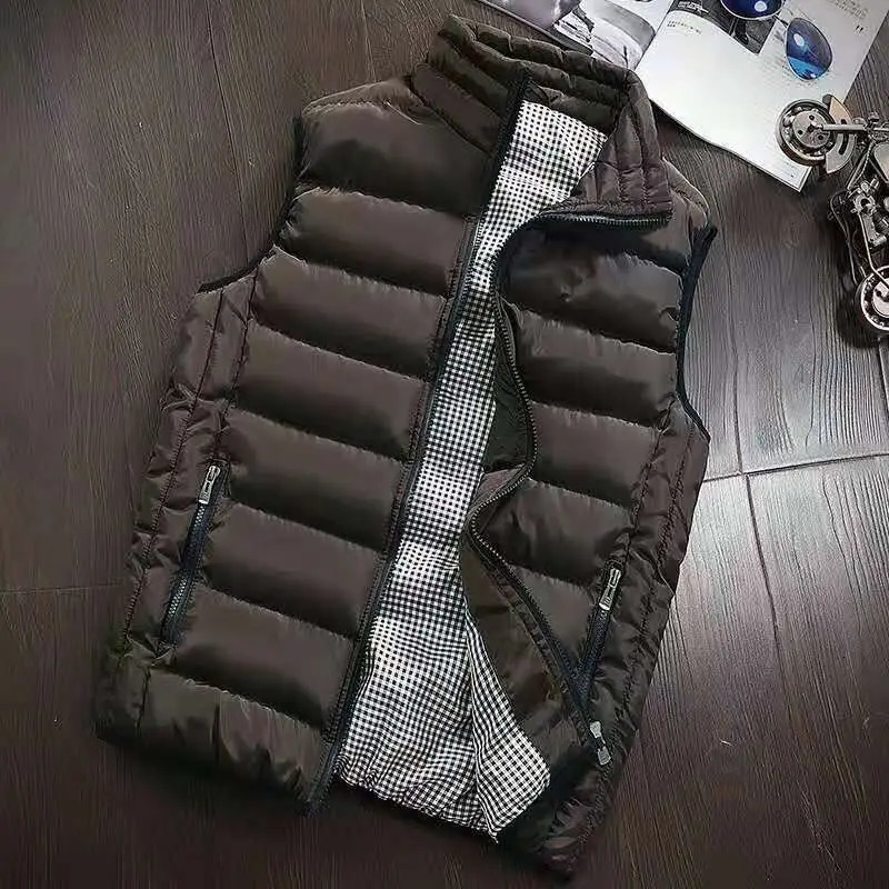 2024 Highend Cotton Vest Jacket Waistcoat Mens Autumn and Winter Selling Fashion Casual Comfortable Sleeveless y241129