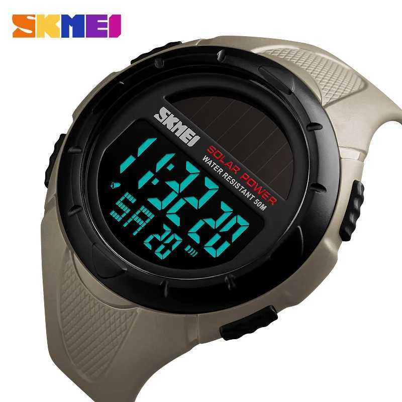 New Arrival SKMEI Mens Sports Solar Waterproof D Digital Mens Luxury Brand Ectronic Mens Wrist Relogio Mascino Z241128