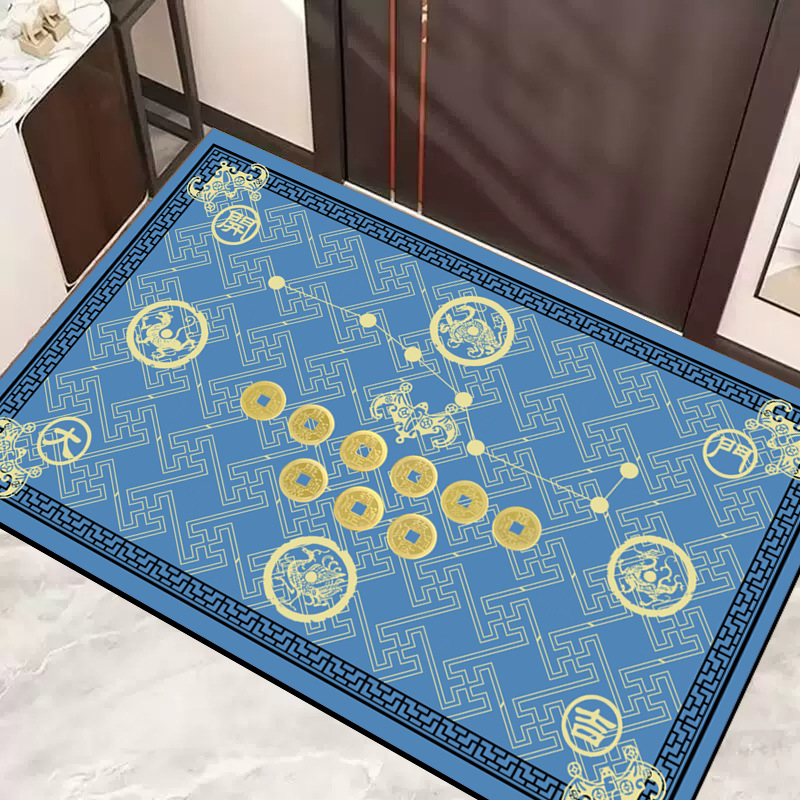 Entrance Door Mat Seven Stars Nine Luck Door Mat Household Non-slip Floor Mat Five Elements Fortune Door Mat Fortune Carpet