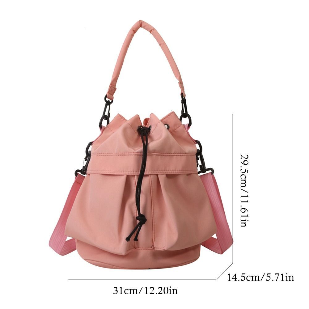 Simple Large Capacity Crossbody Shoulder Bags Oxford Commuting Handbag Portable Storage Bag For Women Men