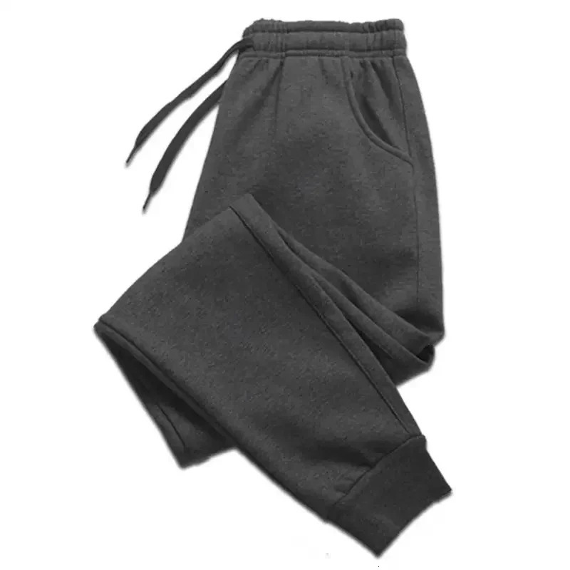 Men Long Pants Autumn and Winter Mens Casual Fleece Sweatpants Soft Sports Pants Jogging Pants 5 Colors S3XL 241128