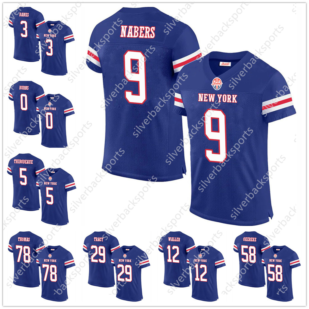 0 Brian Burns Kayvon Thibodeaux Football Jersey DeVito Daniel Malik Nabers Jones Dexter Lawrence II Taylor Deonte Banks Ja Hyatt Devin Singletary Eli 