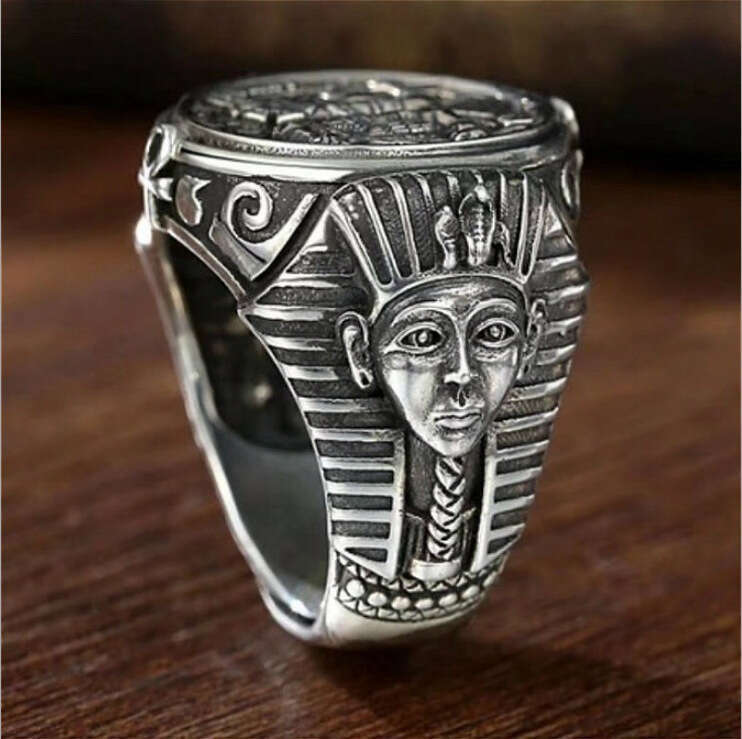 Hecheng New Horus Anubis Wanderer Ancient Egyptian Personalized Men's Ring