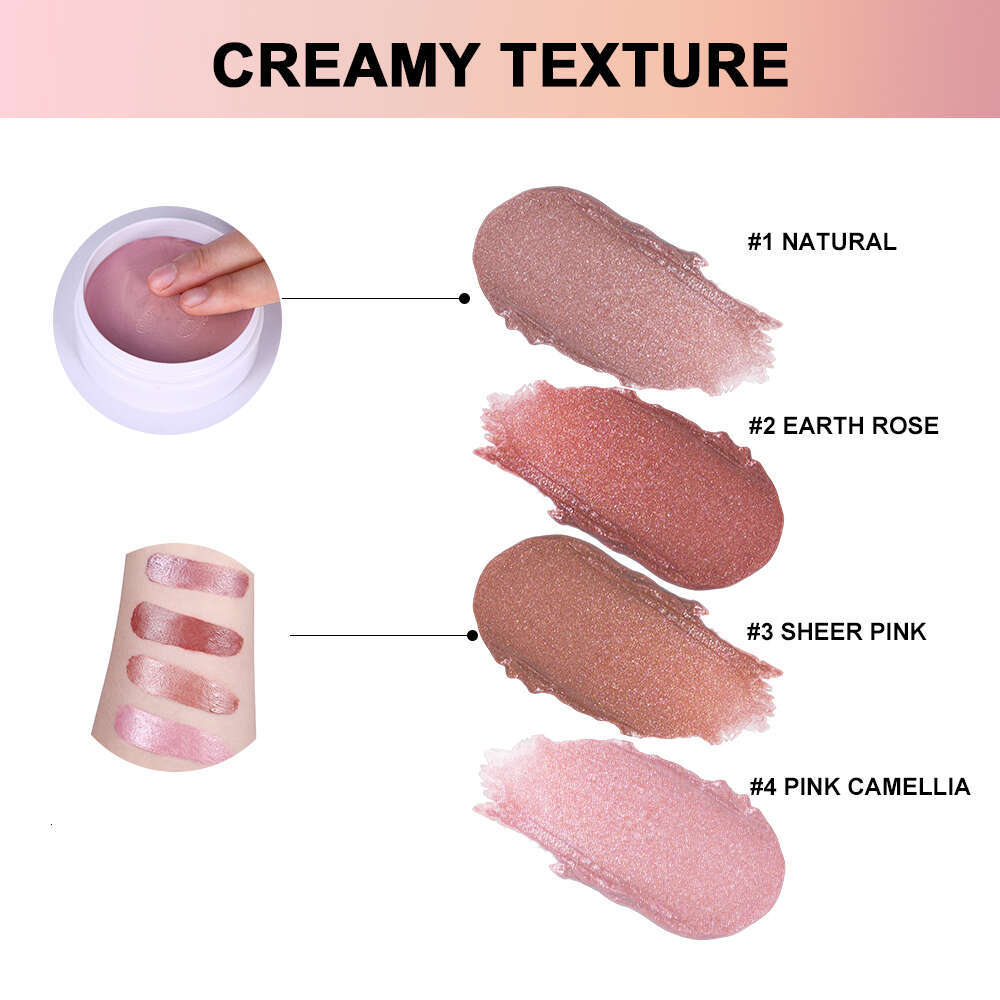 Miracle Downycheek Cream Monochrome Mud Woman New Peach Blush Eyeshadow Lipstick 3In1 Paste Cheek Women Comstics
