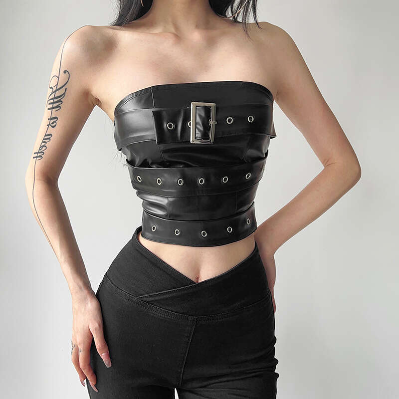 Feng 2023 Summer Women's Clothing New Fashionable and Sexy Solid Color Slimming Skincare Small Tank Top