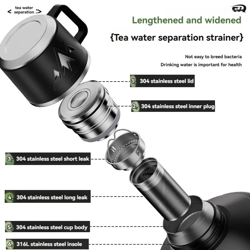 2L Thermos Insulated Water Bottle Stainless Steel Vacuum Flasks Large Tea BottleCold Outdoor Coffee Bottles 241128