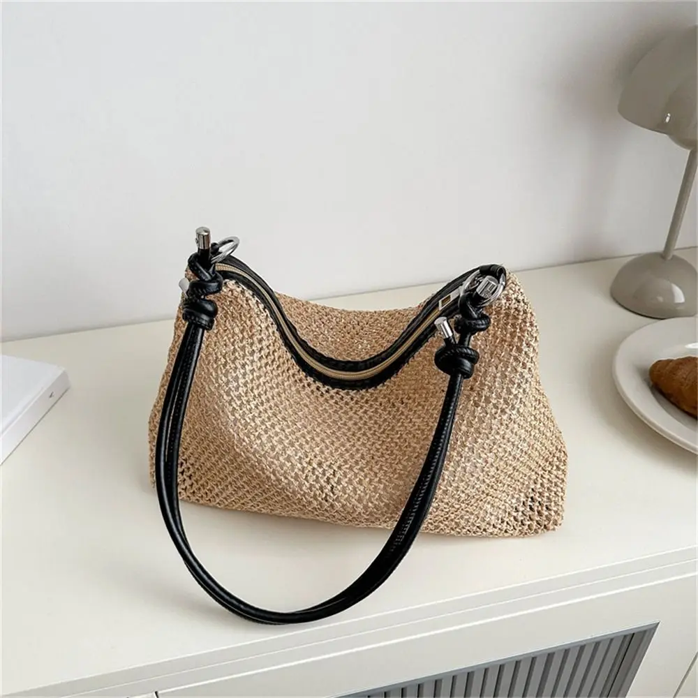 Woman bag straw bag Rattan Straw Fashion Woven Designer Large Capacity Handbag Handmade Braid Shoulder Women Girls Summer Beach Tote Bag