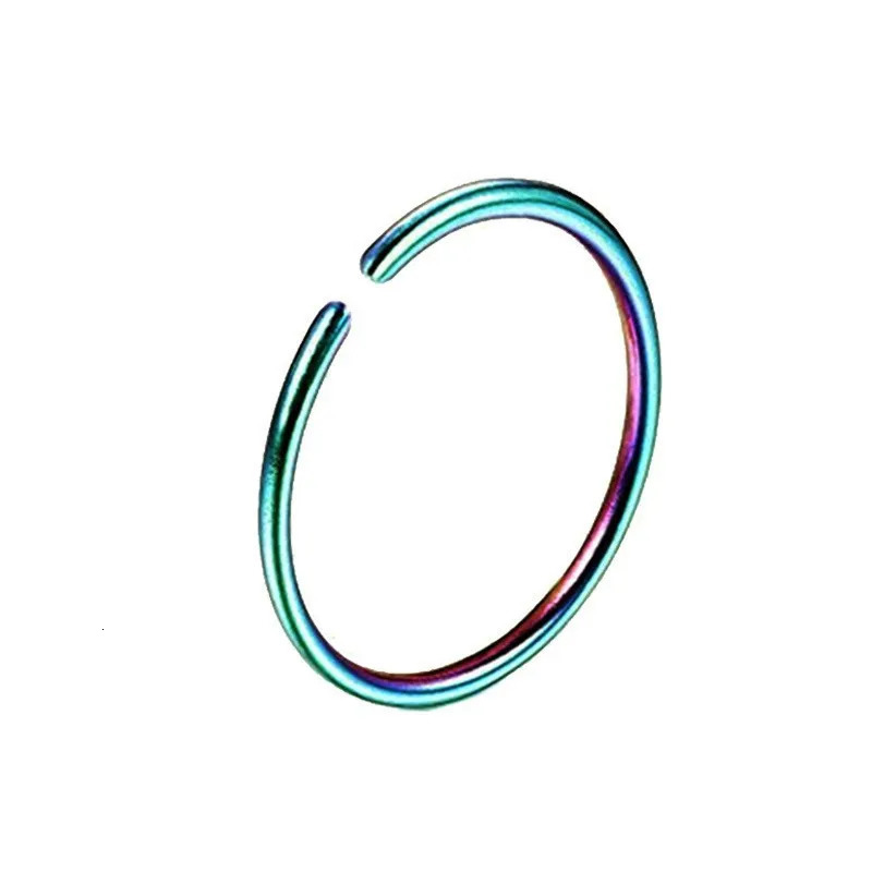 08mm Thin Nose Ring Septum Helix Nostril Piercing Labret Lip Cartilage Earrings Hoop Wholesale 241125