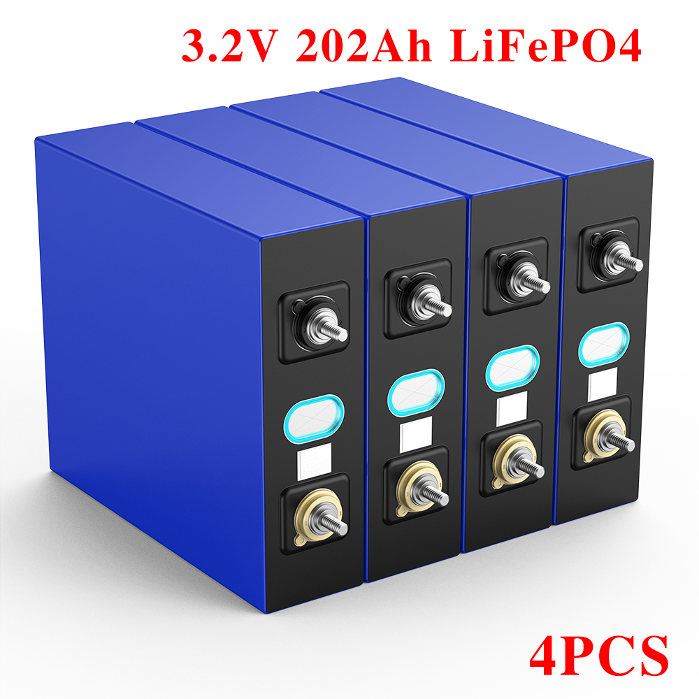 New Grade A 3.2V 280Ah 310Ah 202Ah Lifepo4 Rechargeable Battery 6000 Cycle Lithium Iron Phosphate Prism Solar Energy EU/US Duty Free