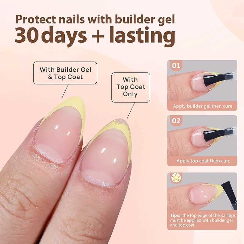 150Pcs/Box Acrylic Press on Nails Full Cover Fake False Tips Soft Gel Extension T-shaped Oval Capsule Almond Sculpted Salon DIYXJ241128
