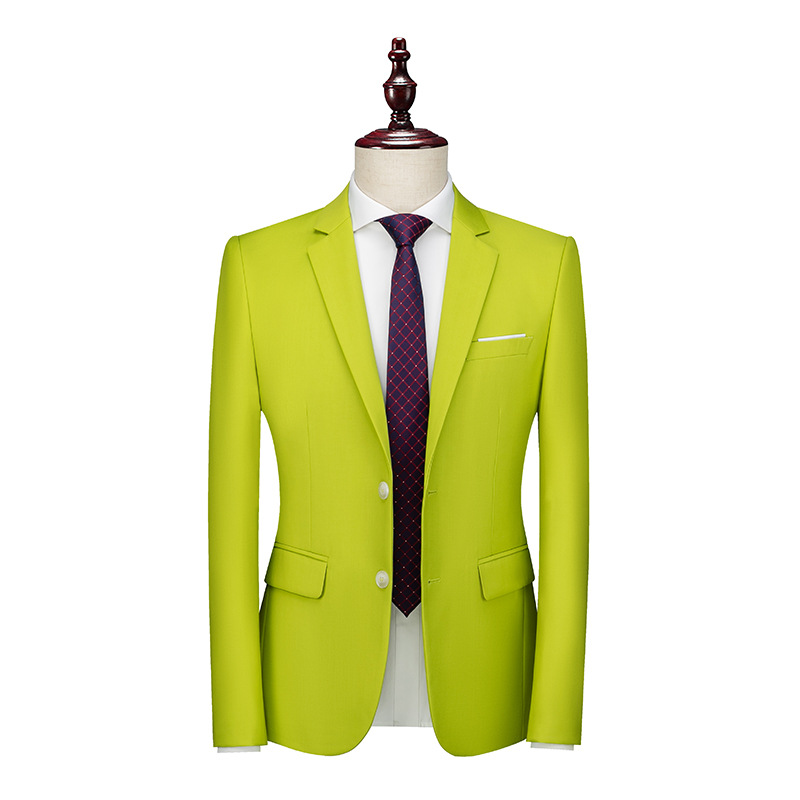K556 Men's Wedding Attire - Elegant Stand Picture Suit for Emcees & Grooms