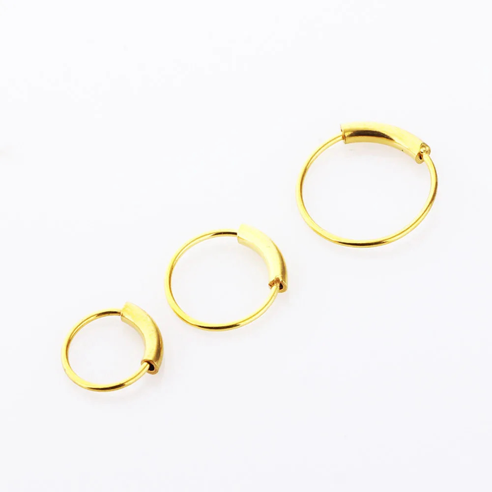 Fashion Steel Nose Hoop Ring Stud Punk Style Body Piercing Jewelry Lip Cartilage Tragus Helix Ear 241125