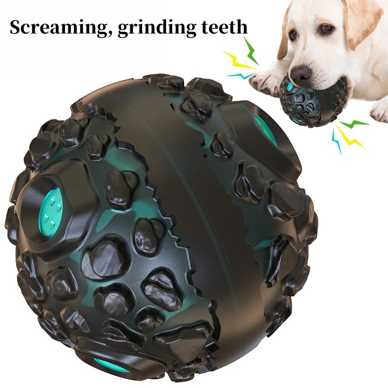 2025 New Grinding Ball Dog Toy Pet Supplies Wholesale Free Shipping Sound Meteorite