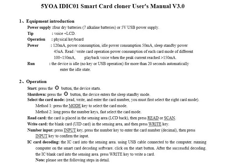 English 10 frequency RFID Copier ID IC Reader Writer copy M1 13.56MHZ encrypted Duplicator Programmer USB NFC UID Tag Key Card 240423