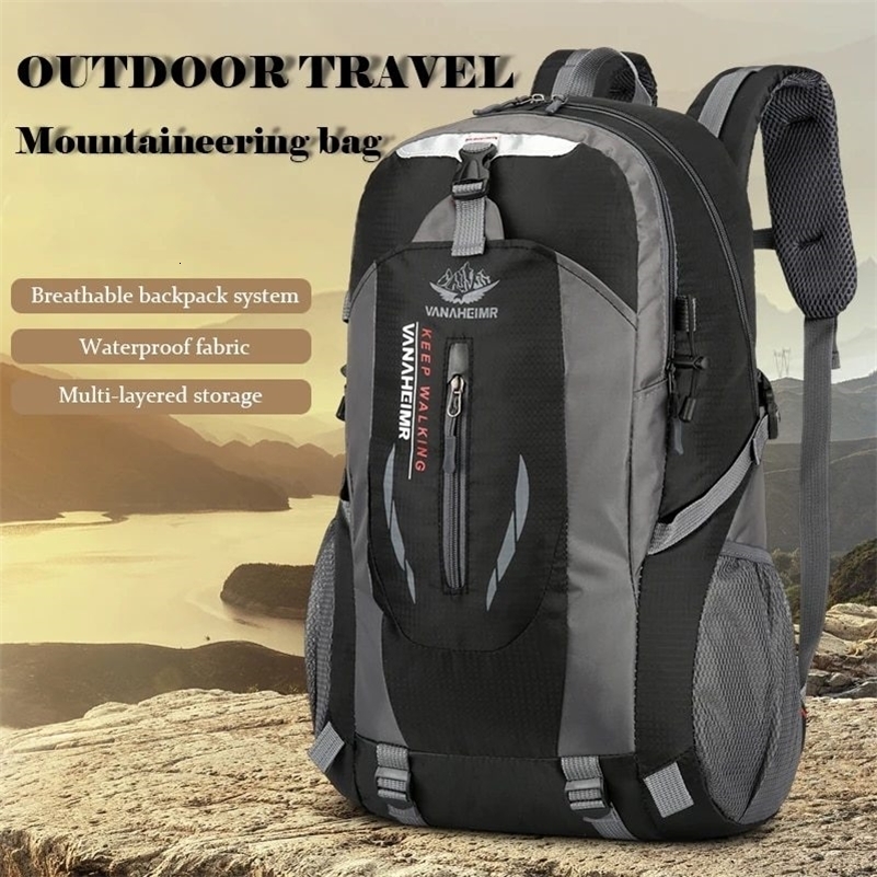 A Largecapacity Men And Women Universal Outdoor Travel Backpack Waterproof Hiking Lightweight Duffel Bag 241115