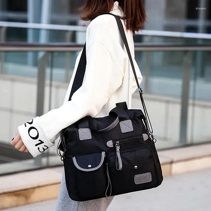 Totes Casual Large Capacity Nylon Shoulder Bag Handbags Waterproof Crossbody Multifunctional Tote Travel Messenger Bags zhanyishengli