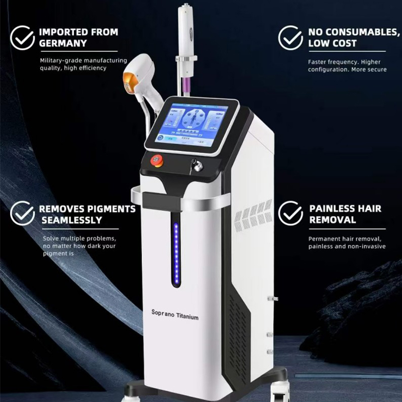 Non-invasive tattoo removal picosecond Diode hair laser removal Nd Yag Photon Skin Rejuvenation Machine