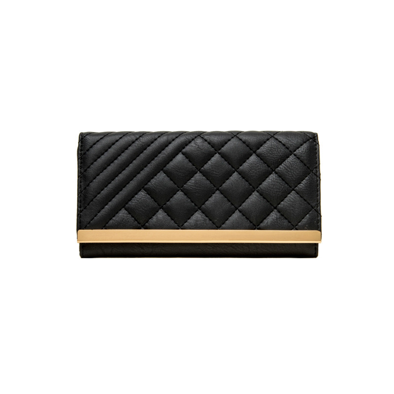 2025 new Korean version classic small fragrance style women's wallet embroidered thread multi card zipper bag long handbag zhanyishengli